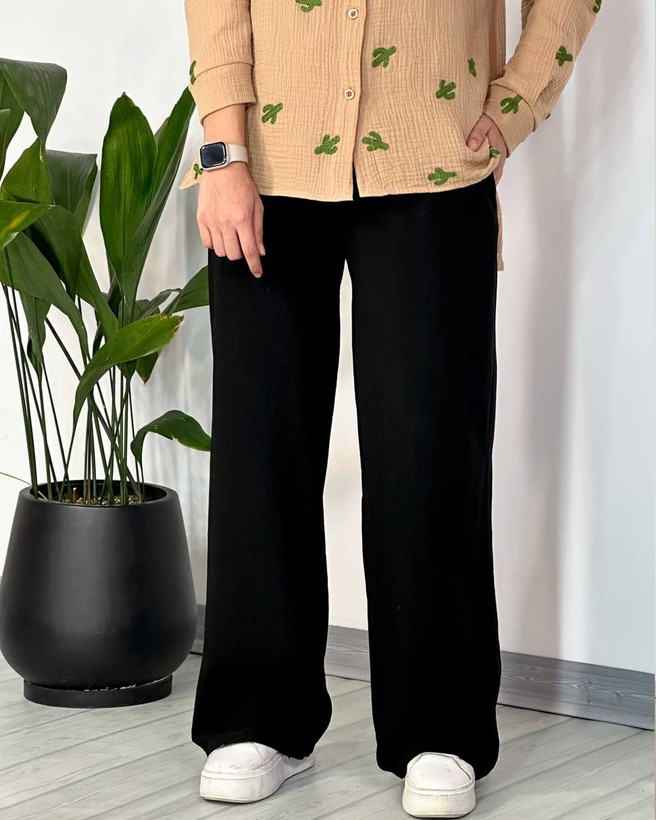 شلوار بگ زنانه لینن برای راحتی و استایل روزمره